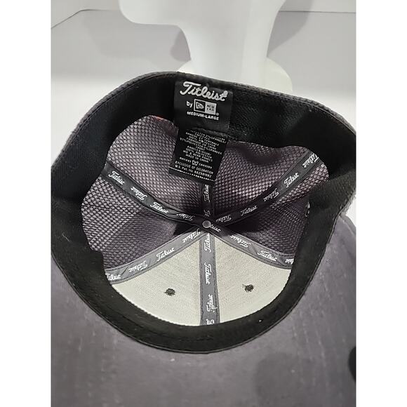 Titleist Footjoy FJ Tour Performance Mesh Golf Hat Cap Gray Med/Lrg Embroidered - Picture 6 of 8